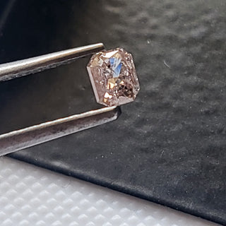 0.265CTW/3.9mm Clear Natural Pink Emerald Cut Faceted Full Cut Diamond Loose, Certified Non Treated Natural Pink Diamond For Ring, DDS763/10