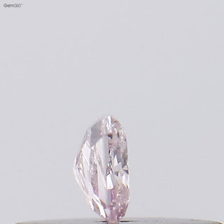 0.131CTW/3mm Clear Natural Pink Emerald Cut Faceted Full Cut Diamond Loose, Certified Non Treated Natural Diamond For Jewelry, DDS763/17