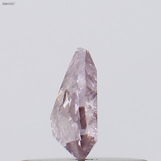 0.265CTW/5mm Clear Natural Pink Pear Shaped Faceted Rose Cut Diamond Loose, Certified Non Treated Natural Pink Diamond For Ring, DDS754/12