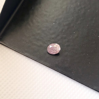 0.210CTW/4mm Clear Natural Pink/Purple Oval Shaped Faceted Rose Cut Diamond Loose, Certified Non Treated Natural Diamond For Ring, DDS754/14