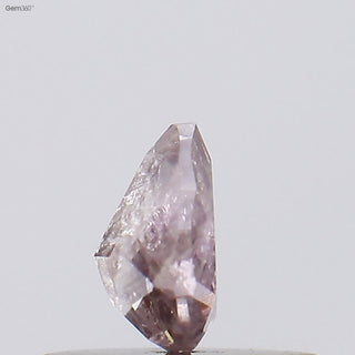 0.314CTW/4.7mm Clear Natural Pink Pear Shaped Faceted Rose Cut Diamond Loose, Certified Non Treated Natural Pink Diamond For Ring, DDS754/16