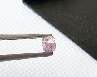 0.548CTW/3.6mm Natural Pink Emerald Cut Faceted Rose Cut Matched Pair Diamond Loose, Certified Non Treated Pink Diamond, DDS754/21