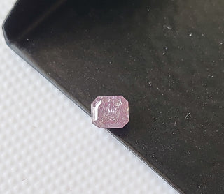 0.548CTW/3.6mm Natural Pink Emerald Cut Faceted Rose Cut Matched Pair Diamond Loose, Certified Non Treated Pink Diamond, DDS754/21