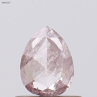 0.43CTW/5.8mm Clear Natural Pink Pear Shaped Faceted Rose Cut Diamond Loose, Certified Natural Pink Diamond For Ring, DDS767/5