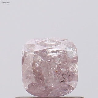 0.58CTW/4.8mm Clear Natural Pink Cushion Shaped Rose Cut Diamond Loose, Certified Faceted Natural Pink Diamond For Jewelry, DDS767/6
