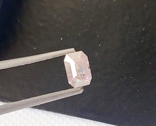 0.516CTW/5.1mm Clear Natural Pink Emerald Cut Faceted Rose Cut Diamond Loose, Certified Non Treated Natural Diamond For Jewelry, DDS754/6