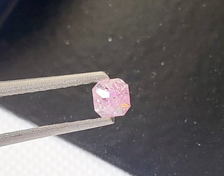 0.27CTW/3.7mm Clear Natural Pink Emerald Cut Faceted Rose Cut Diamond Loose, Certified Non Treated Natural Diamond For Jewelry, DDS754/7