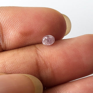 0.210CTW/4mm Clear Natural Pink/Purple Oval Shaped Faceted Rose Cut Diamond Loose, Certified Non Treated Natural Diamond For Ring, DDS754/14