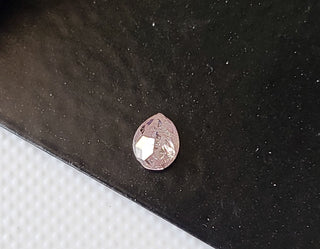 0.314CTW/4.7mm Clear Natural Pink Pear Shaped Faceted Rose Cut Diamond Loose, Certified Non Treated Natural Pink Diamond For Ring, DDS754/16