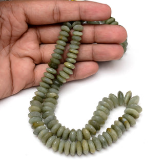 Green Cats Eye Faceted German Cut Rondelle Beads, 9mm To 14mm Natural Cats Eye Rondelle Beads, Sold As 16 Inch & 8 inch, GDS1894