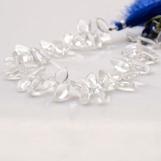 Quartz Crystal Plain Marquise Briolette Beads, 10-13mm/10mm-15mm Natural Clear Quartz Crystal Beads, Sold As 8 Inch Strand, GDS1901