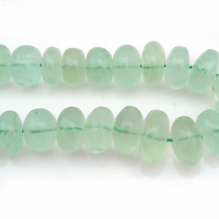 7mm To 13mm Green Fluorite Rondelle Beads, Smooth Green Fluorite Gemstone Beads, 15 Inch Strand, GDS2001