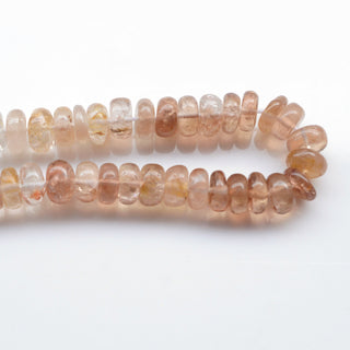 Imperial Copper Topaz Plain Rondelle Beads, 6-7mm/7.5-8mm Brown Natural Imperial Topaz Gemstone Loose, 8 Inch/16 Inch Strand, GDS1972