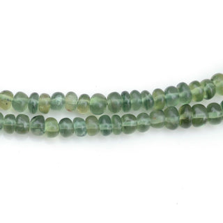 Natural Green Apatite Smooth Rondelle Bead, 4mm To 5mm Apatite Rondelles Loose, Apatite Gemstones, 18 Inch Strand, GDS1900