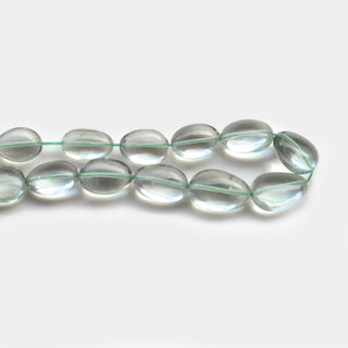 Green Amethyst Smooth Tumble Beads, 6-16mm/7-14mm/13-24mm Natural Green Amethyst Oval Gemstone Beads, 8 Inch/16 Inch Strand, GDS1977