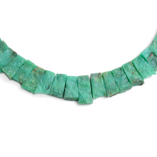 Natural Chrysoprase Layout Necklace, Cleopatra Necklace, Graduated Collar Necklace, Necklace for Women, 16mm to 22mm, 19 Inch, GDS2168
