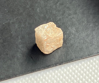 5mm/1.56CTW Box Shaped Rare Unique Natural Light Peach Diamond Cube, Natural Pink Rough Raw Uncut Diamond Cube, DDS769/2