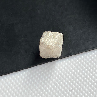 2.18CTW 5.9x5.6mm Box Shaped Rare Unique Natural White Diamond Cube, Natural White Rough Raw Uncut Diamond Cube, DDS769/3