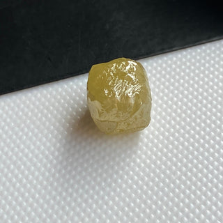 7.15CTW 9.2x8.3mm Box Shaped Rare Unique Natural Yellow Diamond Cube, Natural Yellow Rough Raw Uncut Diamond Cube, DDS769/3