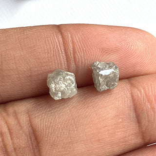 1 Piece 6x5mm/5.6x5mm 1.70CTW/1.60CTW Box Shape Rare Unique Natural White Diamond Cube, Natural White Rough Raw Uncut Diamond, DDS769/5