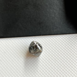 2.10CTW/7.5mm Natural Grey Rough Raw Octahedron Diamond Loose Conflict Free Earth Mined Diamond Crystal For Pendant Ring, DDS774/6