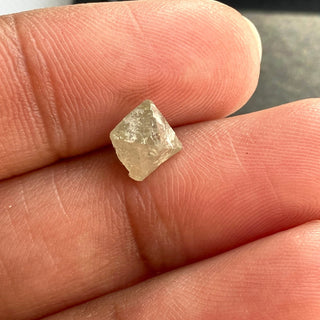 1.36CTW/7.1mm Natural Clear White Rough Raw Octahedron Diamond Loose Conflict Free Earth Mined Diamond Crystal For Pendant Ring, DDS774/11