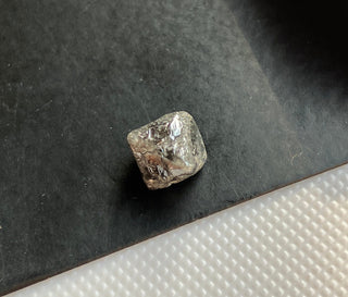 1.99CTW/7.8mm Natural Grey Rough Raw Octahedron Diamond Loose Conflict Free Earth Mined Diamond Crystal For Pendant Ring, DDS774/4