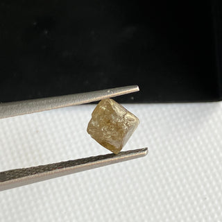 1.45CTW/7.5mm Natural Champagne Brown Rough Raw Octahedron Diamond Loose Conflict Free Earth Mined Diamond Crystal, DDS774/17