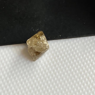 1.45CTW/7.5mm Natural Champagne Brown Rough Raw Octahedron Diamond Loose Conflict Free Earth Mined Diamond Crystal, DDS774/17