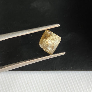 1.45CTW/7.5mm Natural Champagne Brown Rough Raw Octahedron Diamond Loose Conflict Free Earth Mined Diamond Crystal, DDS774/17