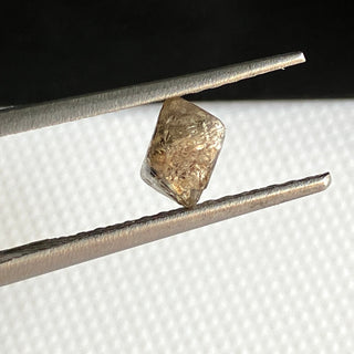 1.32CTW/6.9mm Natural Champagne Brown Rough Raw Octahedron Diamond Loose Conflict Free Earth Mined Diamond Crystal For Pendant, DDS774/18