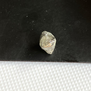 1.26CTW/6.7mm Natural Grey Salt And Pepper Rough Raw Octahedron Diamond Loose Conflict Free Earth Mined Diamond Crystal, DDS774/19