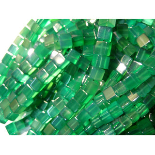 Green Onyx Beads, Plain Box Beads, 6mm Beads, 16 Inches, 66 Pieces Approx, Wholesale Gemstones