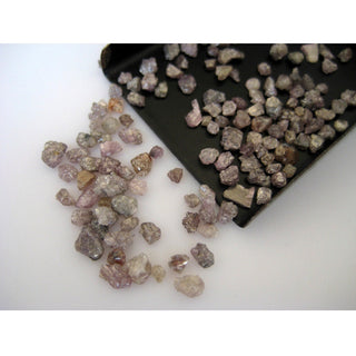 Pink Diamonds, Natural Diamond, Rough Diamond, Raw Diamonds, 11 Pieces Approx, 1 Carat, 2mm To 3mm Each Approx