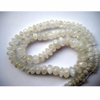 Rainbow Moonstone Rondelle, White Rainbow Beads, 4mm To 12mm Beads, Rondelle Beads, 16 Inch Strand, 100 Pieces Approx