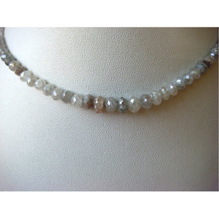 3mm Approx Natural Grey Diamond Beads, Diamond Faceted Beads, Sols As 2Beads & 10 Beads