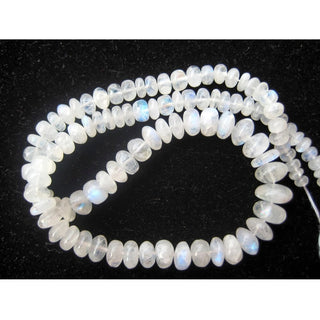 Rainbow Moonstone Rondelle, White Rainbow Beads, 4mm To 10mm Beads, Rondelle Beads, 8 Inch Half Strand, 40 Pieces Approx