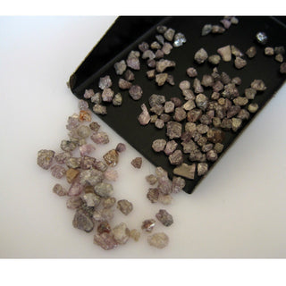 Pink Diamonds, Natural Diamond, Rough Diamond, Raw Diamonds, 15 Pieces Approx, 1 Carat, 2mm To 3.5mm Each Approx