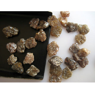 Brown Diamond, Rough Diamond, Raw Diamond, Uncut Diamond, 2 Pieces, 5mm Each Approx