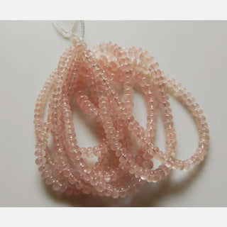 Morganite Bead, Morganite Jewelry, Morganite Stone, Morganite Necklace, 6mm To 9mm Each, 52 Pices Approx, 8 Inch Half Strand