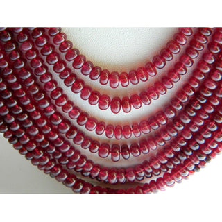 Multi Strand Ruby Necklace Ruby Jewelry Glass Filled Ruby 8 Strands 3mm To 6mm Beads 13 Inches To 18 Inches Each