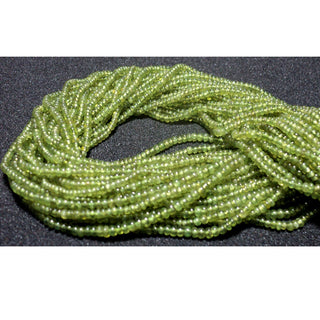 Green Garnet Rondelles, Vessonite Beads, 3mm Beads, Rondelle Beads, 13 Inch Strand