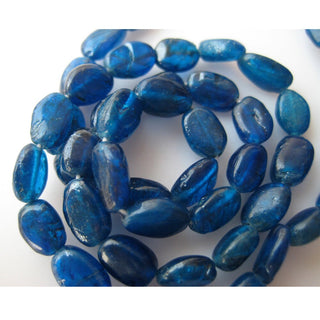 Wholesale Apatite, 5 Strands, Neon Blue Apatite Beads, Blue Apatite, 8mm Approx Bead, Oval Tumbles, 13 Inch Strand