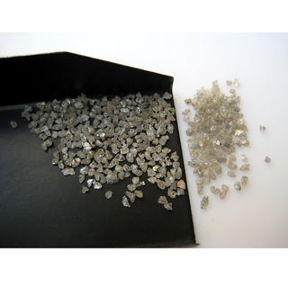 5 Carat Weight 1mm To 2mm White Uncut Diamond Loose, Drilled Natural Raw Uncut Diamond Chips