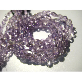 Pink Amethyst Faceted Coin Beads, 9mm To 10mm Pink Amethyst Faceted Coin Beads 9 Inch Strand