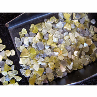 5 Carat Weight 2mm To 5mm Yellow Diamond Slices, Raw Rough Diamond Chips For Making Jewelry