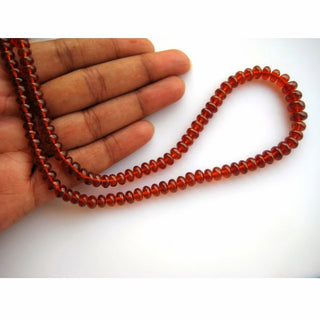 Hessonite Garnet - AAAgems - Rondelle Beads - 8mm To 5mm Beads - 8 Inch Half Strand - 56 Pieces Approx