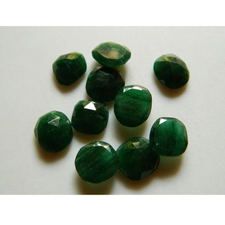 6 Pieces 14mm To 15mm Each Green Natural Aventurine Rose Cut Loose Cabochon RS18