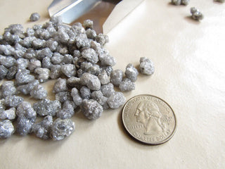 1 Piece Grey Color Raw Rough Uncut Diamond Loose, 7mm To 8mm Approx Perfect for Prong Settings Diamonds For Jewelry
