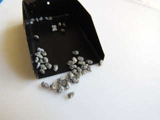 5 Carats Grey Diamonds, Uncut Diamond, Natural Rough Diamond, Raw Diamond Chips, Raw Uncut Diamond, 3mm To 2mm Approx
